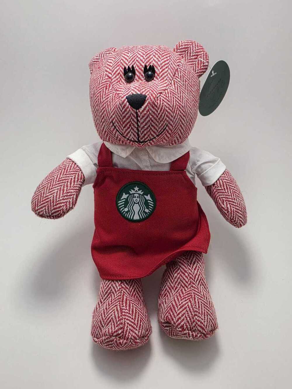 Starbucks Bearista Girl Teddy Bear Red Apron Limited Edition Plush Toy (8 inch)